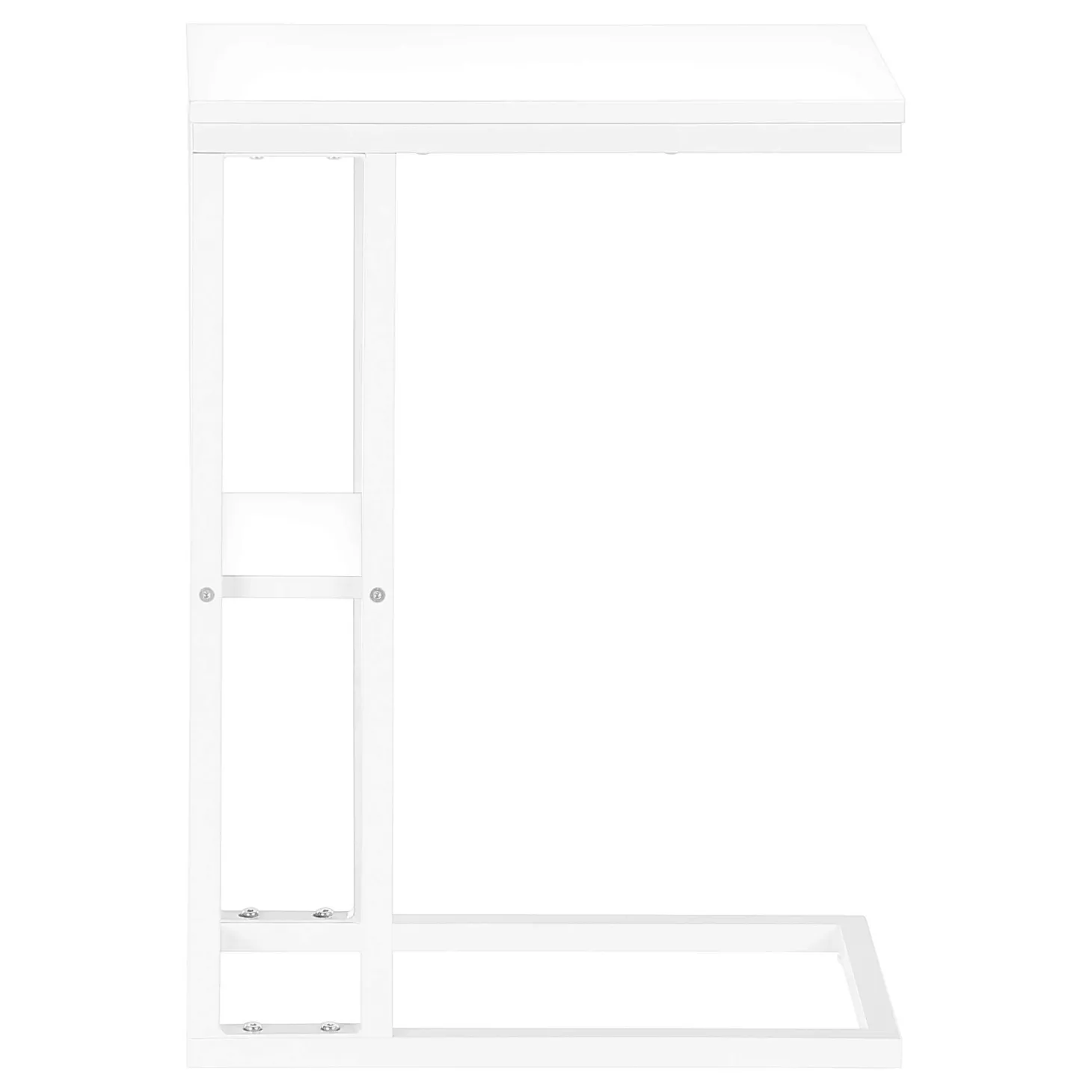 Table d'appoint - 25"H, blanc, métal blanc - Monarch