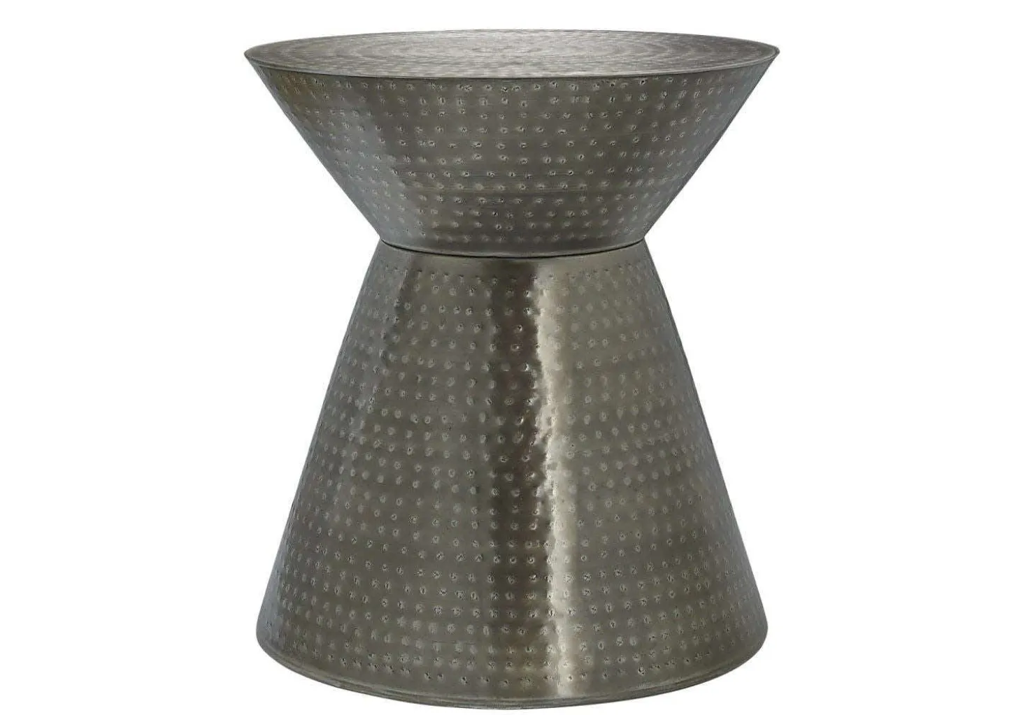 Table d'appoint - 22"H, table de bout drum métal gris - Monarch