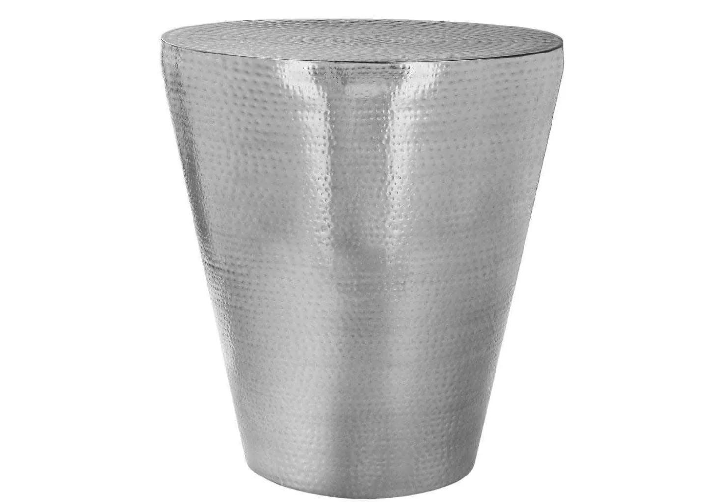 Table d'appoint - 22"H, table de bout drum métal chrome - Monarch