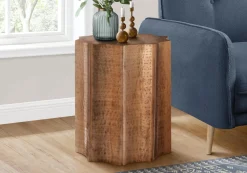 Table d'appoint - 22"H, table de bout drum métal cuivre - Monarch