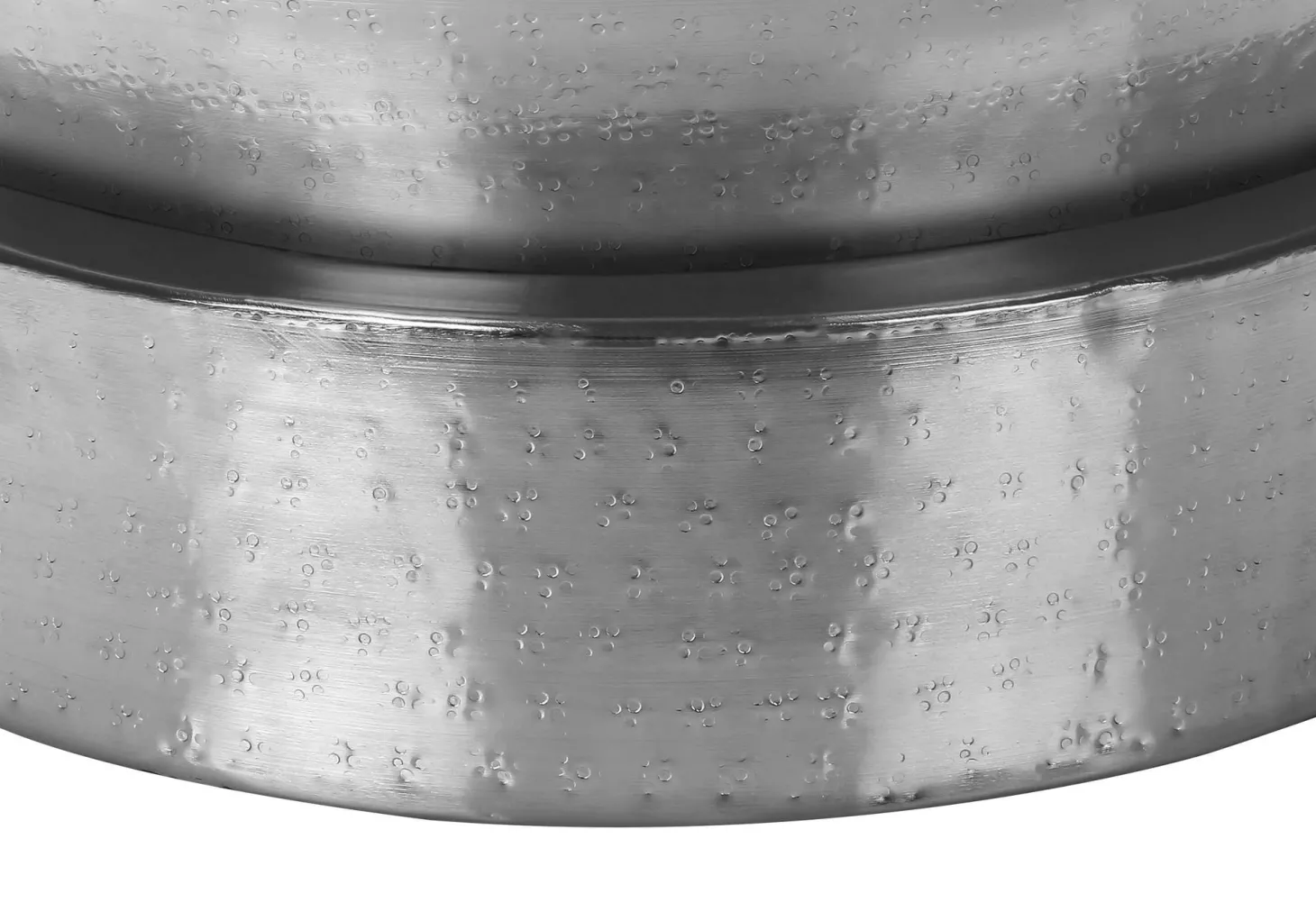Table d'appoint - 22"H, table de bout drum métal chrome - Monarch