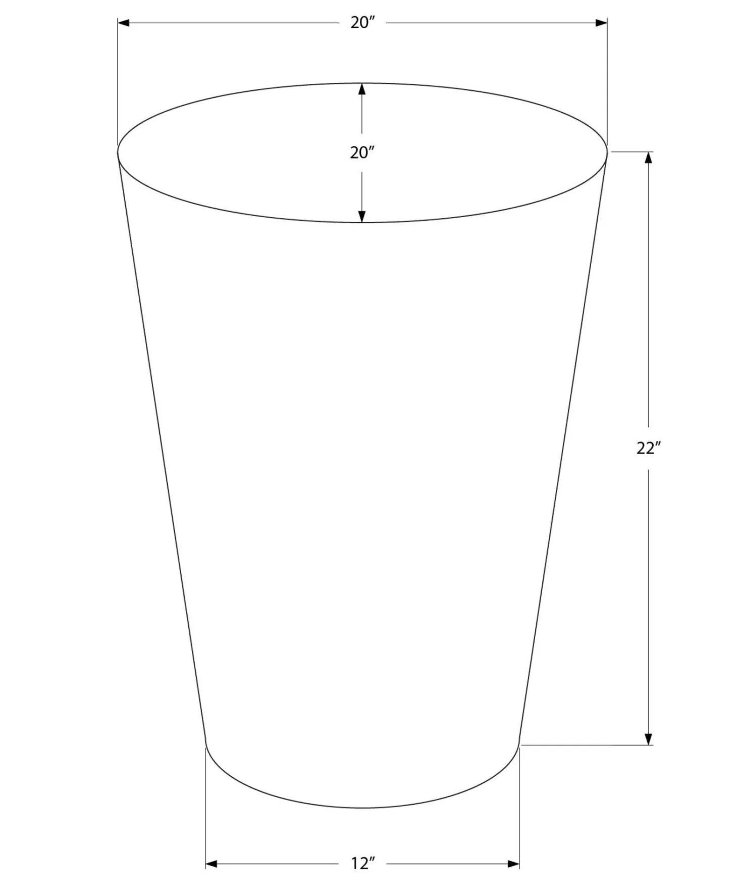 Table d'appoint - 22"H, table de bout drum métal gris - Monarch