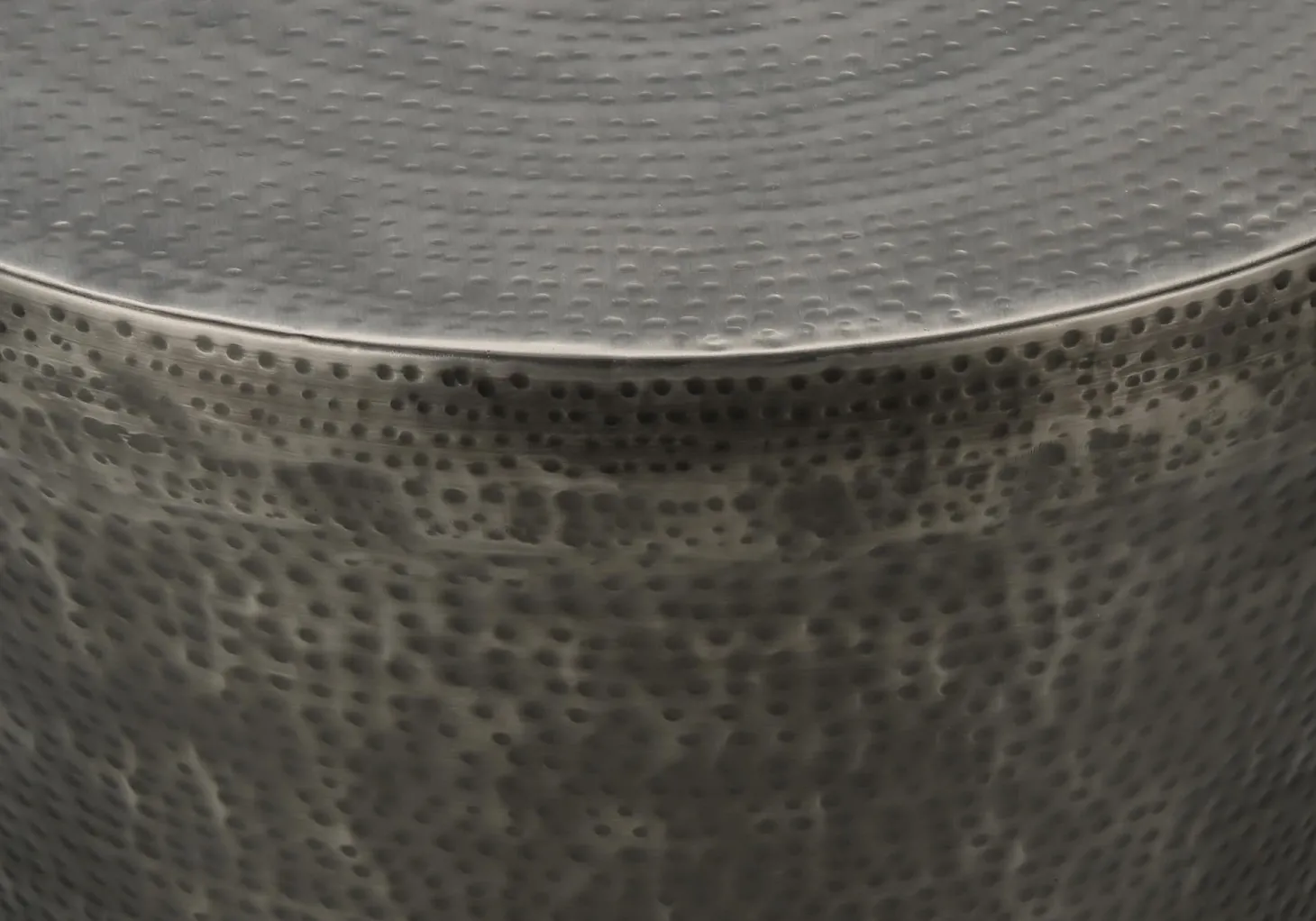 Table d'appoint - 22"H, table de bout drum métal gris - Monarch
