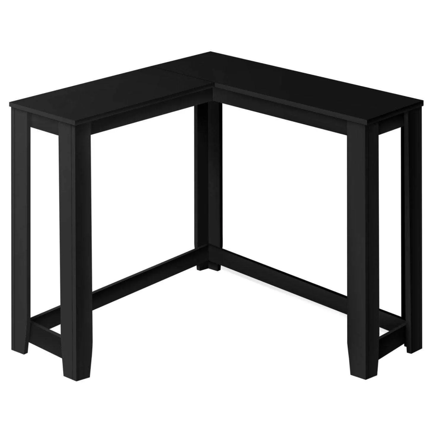 Table d'appoint - 48"L, console de coin noir - Monarch
