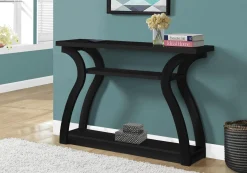 Table d'appoint - 47"L, console d'entrée noir - Monarch