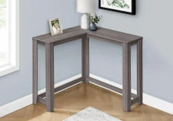 Table d'appoint - 48"L, console de coin gris - Monarch