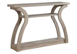 Table d'appoint - 47"L, console d'entrée taupe foncé - Monarch