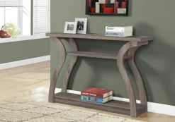 Table d'appoint - 47"L, console d'entrée taupe foncé - Monarch