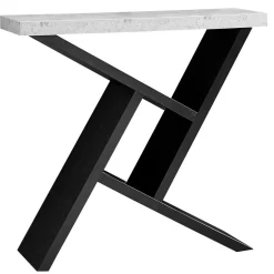 Table d'appoint - 36"L, console noir, simili-ciment - Monarch