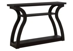 Table d'appoint - 47"L, console d'entrée espresso - Monarch
