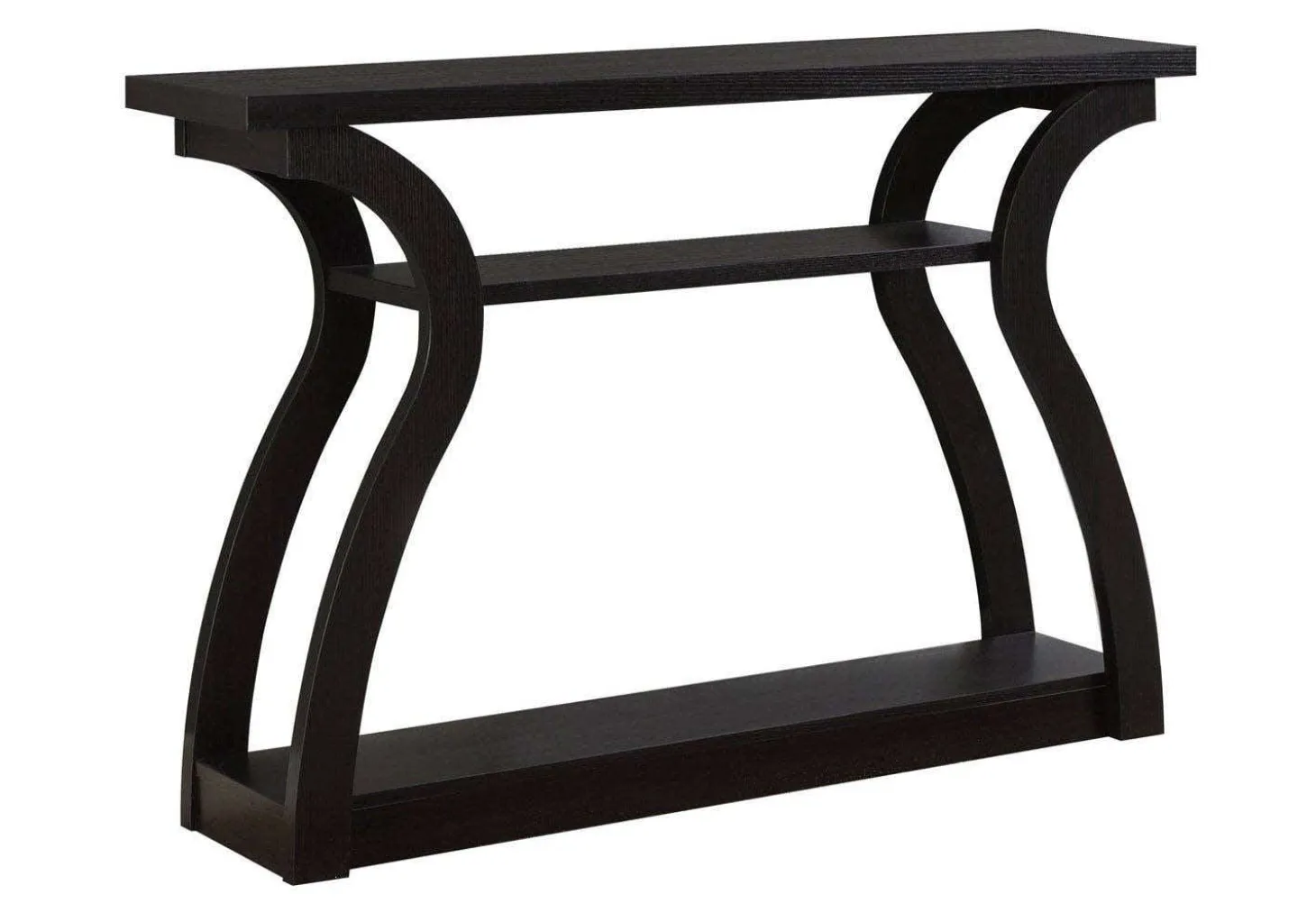 Table d'appoint - 47"L, console d'entrée espresso - Monarch