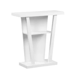 Table d'appoint - 32"L, console d'entrée blanche - Monarch