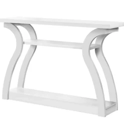Table d'appoint - 47"L, console d'entrée blanc - Monarch