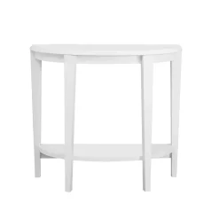Table d'appoint - 36"L, console d'entrée blanche - Monarch