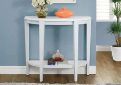 Table d'appoint - 36"L, console d'entrée blanche - Monarch