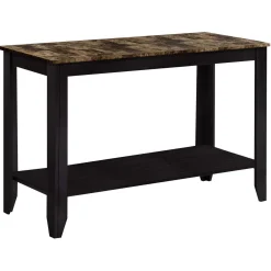 Table d'appoint - 44"L, espresso dessus marbre - Monarch
