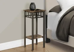 Table d'appoint - marbre espresso, métal bronze - Monarch