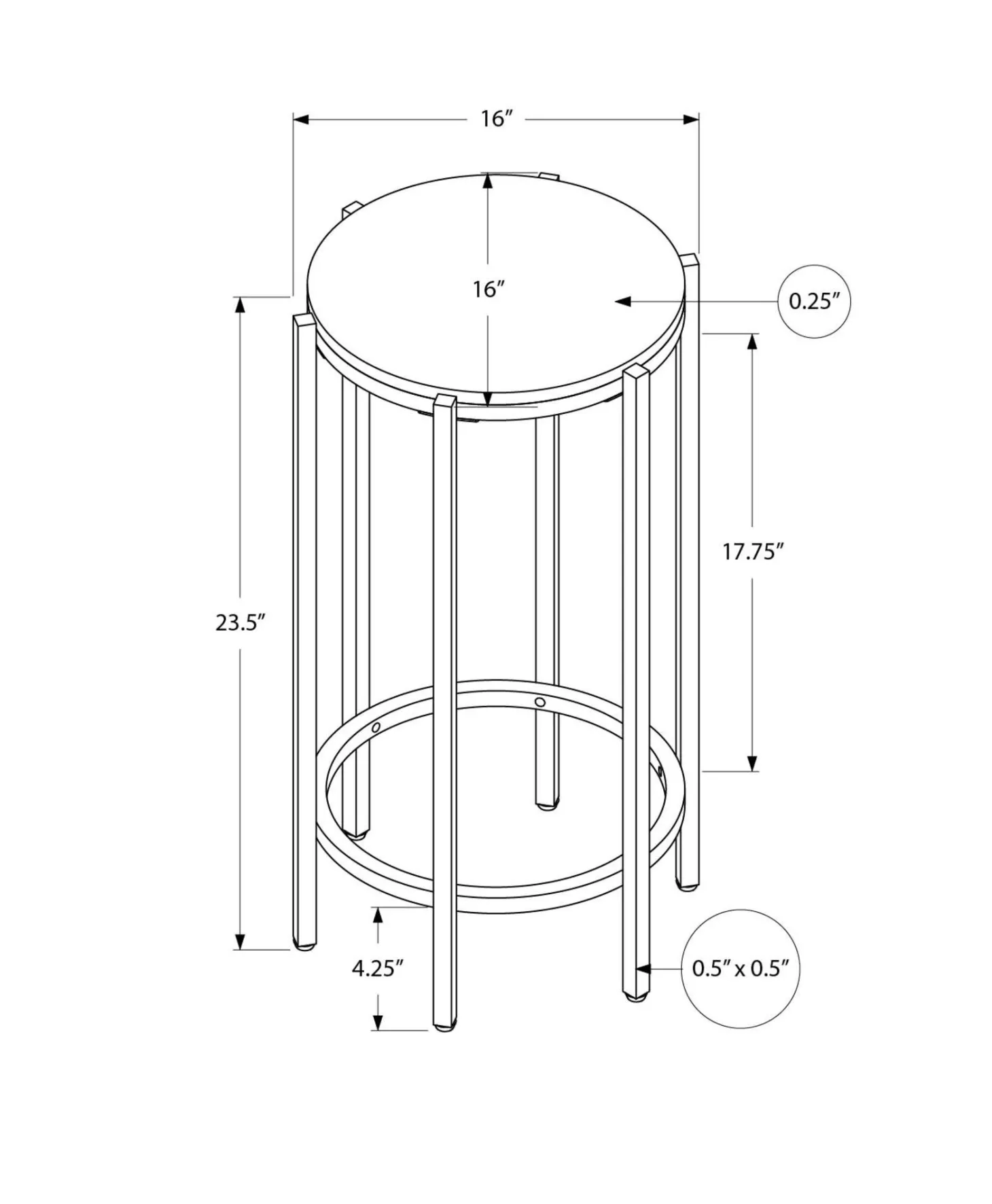 Table d'appoint - Monarch