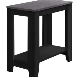 Table d'appoint - noir, dessus gris - Monarch