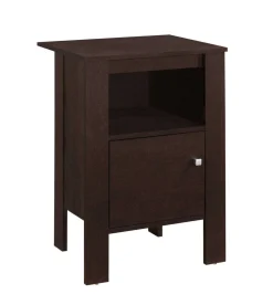 Table d'appoint - table de chevet espresso - Monarch
