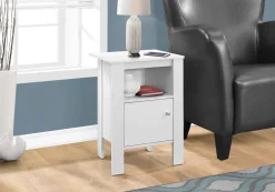 Table d'appoint - table de chevet blanc - Monarch