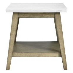 Table d’appoint avec plateau en marbre blanc