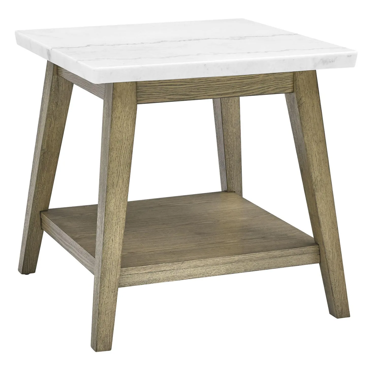 Table d’appoint avec plateau en marbre blanc