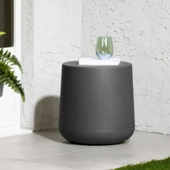 Table d'appoint de jardin ronde