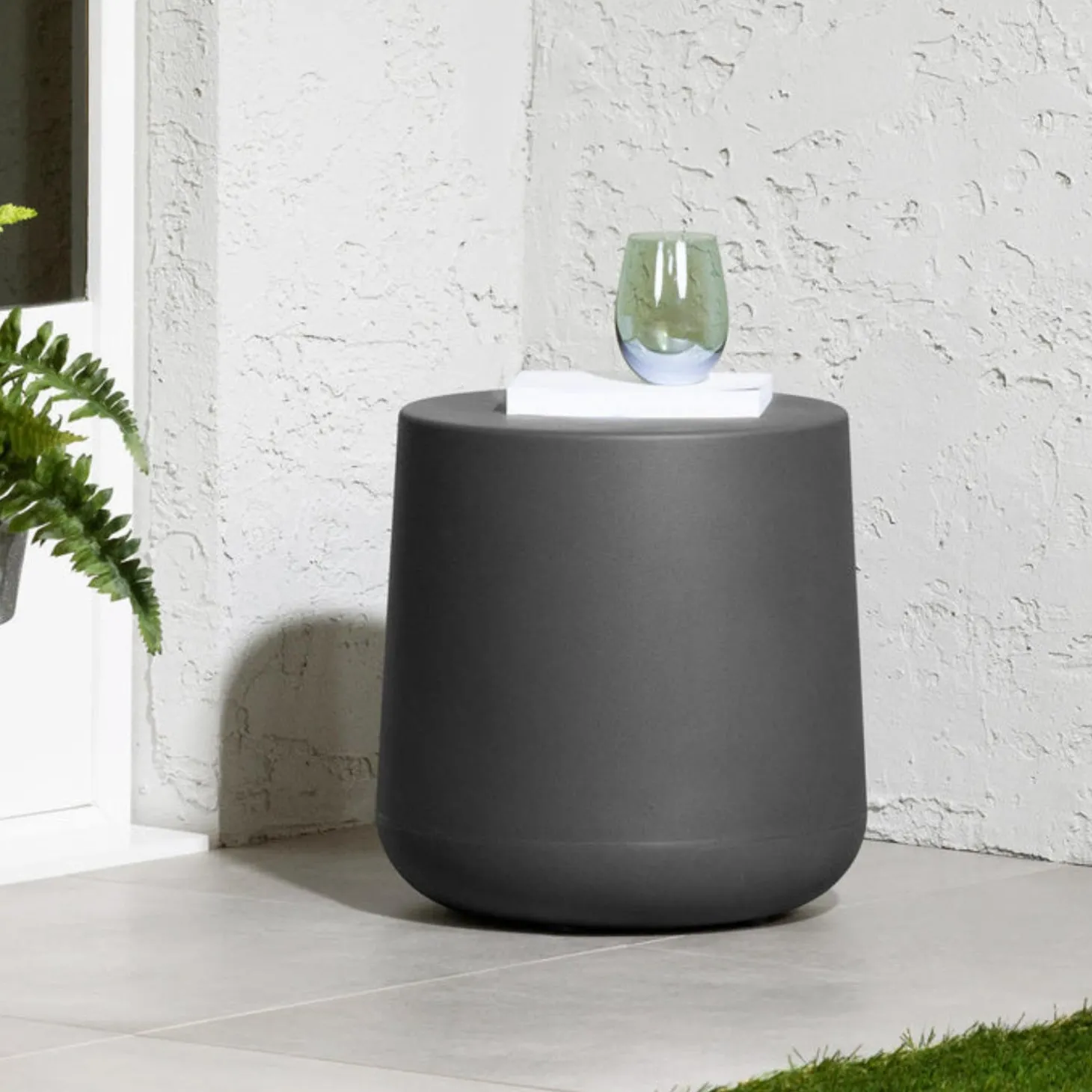Table d'appoint de jardin ronde