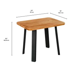 Table d'appoint en bois massif