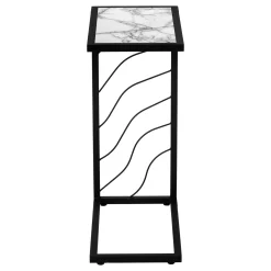 Table d'appoint en c - base avec motif de vagues, rectangulaire - 25