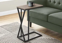 Table d'appoint en c - base avec motif des triangles asymétriques, rectangul - Monarch