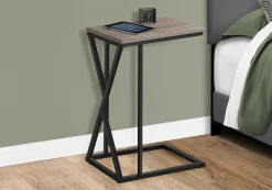 Table d'appoint en c - base avec motif des triangles asymétriques, rectangul - Monarch