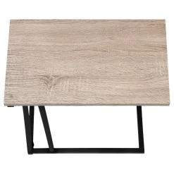 Table d'appoint en c - base avec motif des triangles asymétriques, rectangul - Monarch