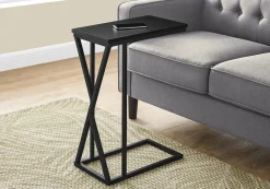 Table d'appoint en c - base avec motif des triangles asymétriques, rectangul - Monarch