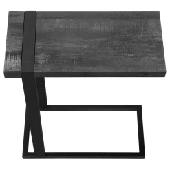 Table d'appoint en c - dessus épais, rectangulaire - 25