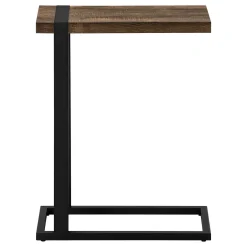 Table d'appoint en c - dessus épais, rectangulaire - 25