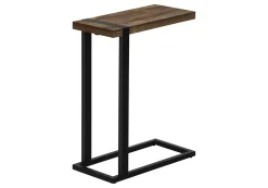 Table d'appoint en c - dessus épais, rectangulaire - 25