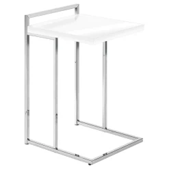 Table d'appoint en forme de c - dessus de panneau épais, large, rectangulai - Monarch