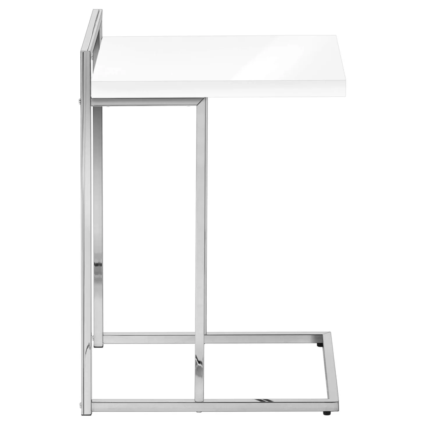 Table d'appoint en forme de c - dessus de panneau épais, large, rectangulai - Monarch