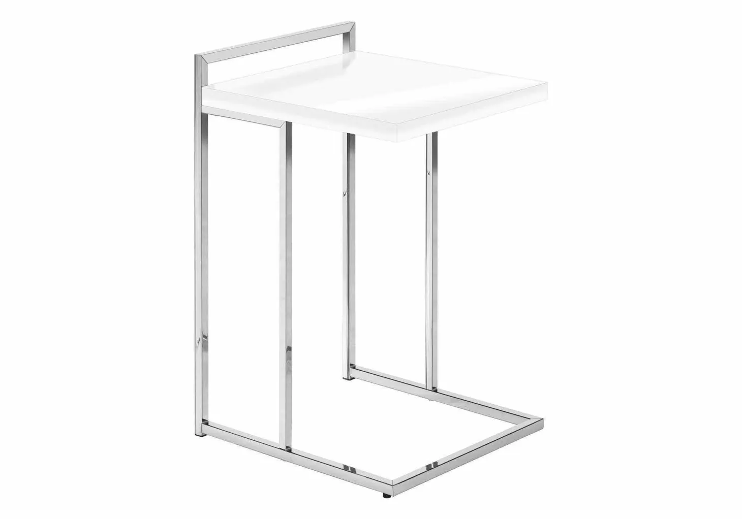 Table d'appoint en forme de c - dessus de panneau épais, large, rectangulai - Monarch