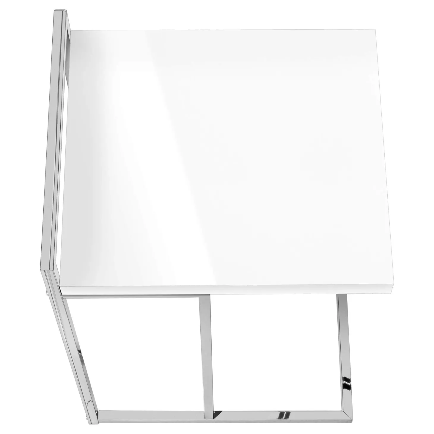 Table d'appoint en forme de c - dessus de panneau épais, large, rectangulai - Monarch