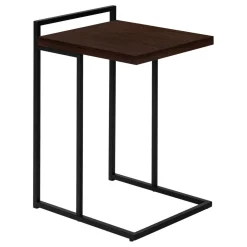 Table d'appoint en forme de c - dessus de panneau épais, large, rectangulai - Monarch