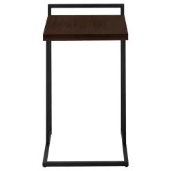 Table d'appoint en forme de c - dessus de panneau épais, large, rectangulai - Monarch