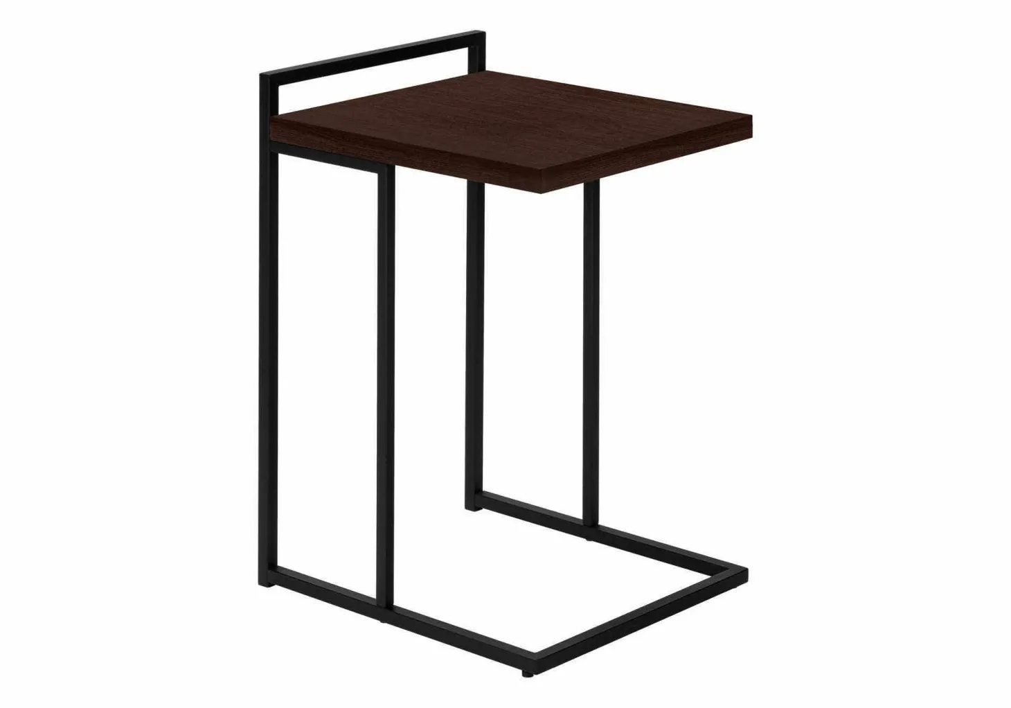 Table d'appoint en forme de c - dessus de panneau épais, large, rectangulai - Monarch