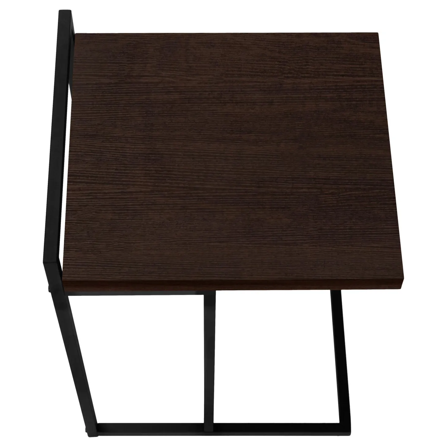 Table d'appoint en forme de c - dessus de panneau épais, large, rectangulai - Monarch