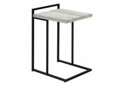 Table d'appoint en forme de c - dessus de panneau épais, large, rectangulai - Monarch