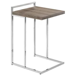 Table d'appoint en forme de c - dessus de panneau épais, large, rectangulai - Monarch