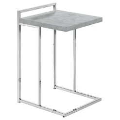 Table d'appoint en forme de c - dessus de panneau épais, large, rectangulai - Monarch