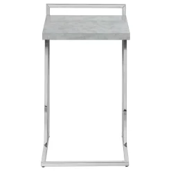 Table d'appoint en forme de c - dessus de panneau épais, large, rectangulai - Monarch